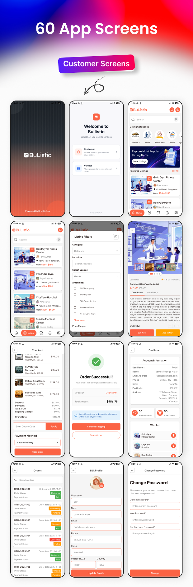 Bulistio - Multivendor Business Listings / Directory Flutter UI Kit - 4