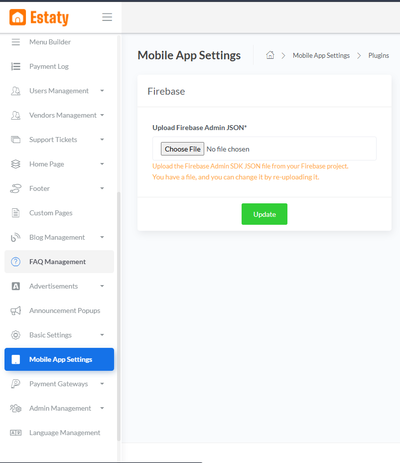 Mobile Interface - Plugins