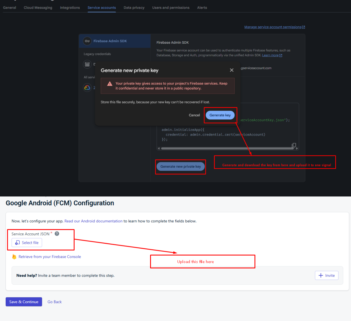 OneSignal Android Configuration