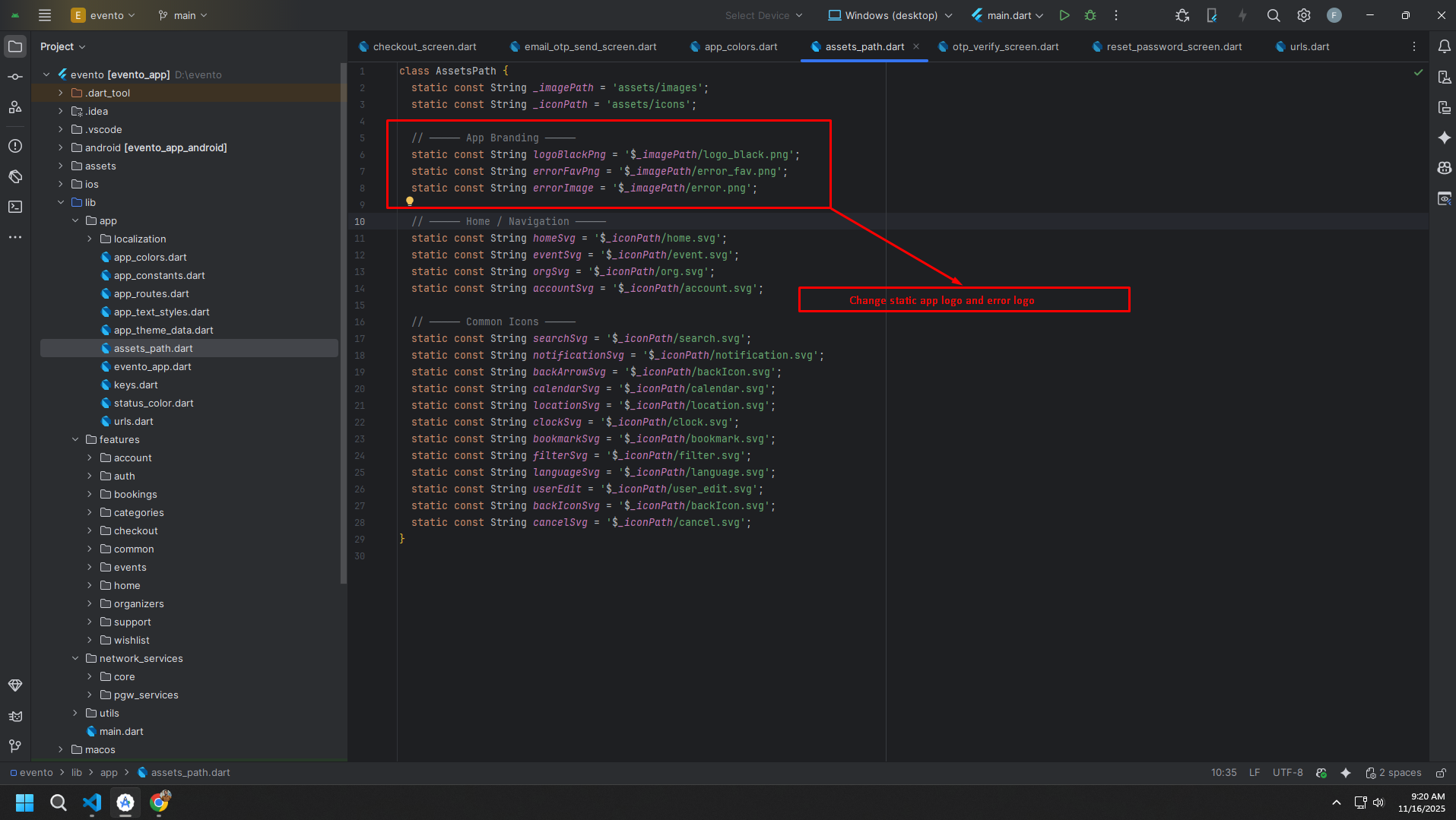 App Logo Assets Screenshot